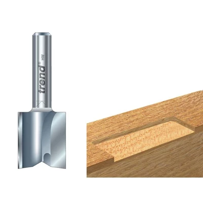 Image of Trend Professional Hinge Recess Cutter, 1/4 Inch Shank, 12.7mm Cut Diameter &amp; 19mm Length, Tungsten Carbide Tipped, 5/1X1/4TC