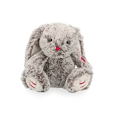 Image of Kaloo Rouge 24 Cm Prestige Grey Léo The Rabbit Small Silky Furred Soft Toy Big Eared Plush 0 Months +, K223002