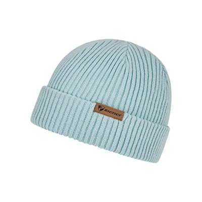 Image of Ziener IPU Wool Content Knitted Beanie Hat, Ice, Standard Size