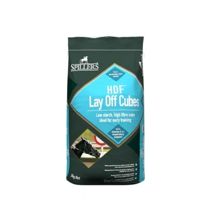 Image of SPILLERS HDF Lay Off Cubes Horse Feed, 25KG Low Starch Food High Fibre Ideal for Early Training Suitable Racehorses &amp; Performance Horses