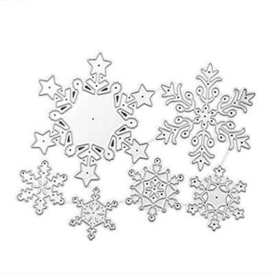 Image of Christmas Snowflake Metal Cutting Dies Stencil Scrapbooking Album Stamp Pape