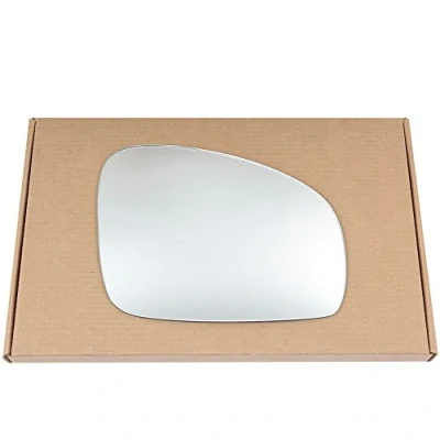 Image of Less4spares Wing Mirror Glass Right Compatible with Skoda Fabia 2007 2014 STICK ON Driver Off Side Convex