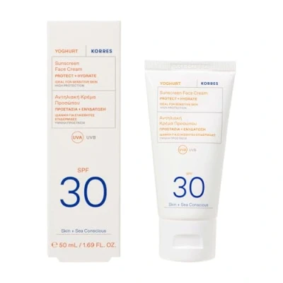 Image of KORRES YOGHURT Sun Cream SPF30 Fast Absorbing Long Lasting Moisturising Water Resistant 50ml
