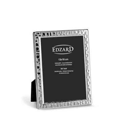Image of Edzard Photo Frame Pavia, 5x7 inch (13x18 cm), Silver Plated Picture Frame, Tarnish Protected