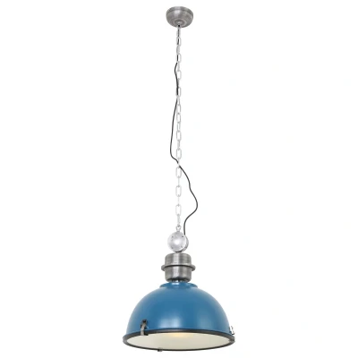 Image of Tough Guy Dome Pendant Ceiling Lights Blue Fuchsia, Glass Matt, Metal