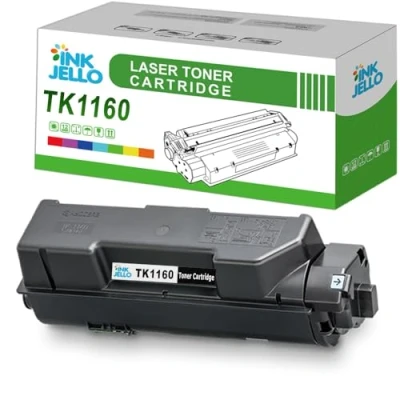 Image of InkJello Compatible Toner Cartridge Replacement for Kyocera ECOSYS P2040dn P2040dw TK1160 (Black)