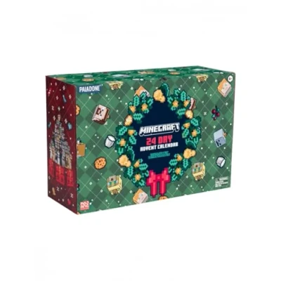 Image of Paladone Minecraft 24 Day Christmas Advent Calendar Toys &amp; Games Puzzles Notebook Stickers Stocking Filler Officially Licensed Merchandise Novelty Gift