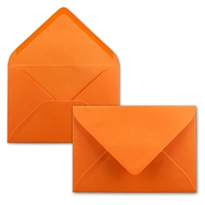 Image of Neuser FarbenFroh C5 Envelopes, 229 x 162 mm, Self Adhesive 75 Umschläge 11 Orange