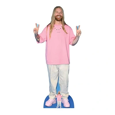Image of Star Cutouts CS1043 Sam Ryder Lifesize Cardboard Cutout With Mini Singer