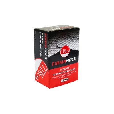 Image of 2x TIMCO Firmahold Collated Brad Nails 16 Gauge Straight A2 Stainless Steel BSS1625 Pack of 2000