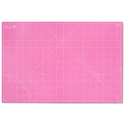 Image of Elan Cutting Mat A1 Pink and Purple, 5 Ply Craft Mat, Self Healing Board Craft, Art 90 x 60, Dressmaking Accessories for Sewing, Quilting, Crafting
