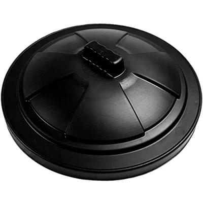 Image of KetoPlastics Replacement Bin Lid with Handle for 80L 85L Dustbin Waste Rubbish Outside Heavy Duty Lid, Black