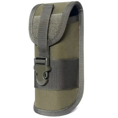 Image of ACEXIER MOLLE Glasses Pouch Outdoor Durable Tactical Sunglasses Case Army Style Flashlight with Buckle(Green)