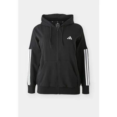 Image of adidas Sportswear Zipup sweatshirt, Women&#039;s, Size: 24 26, Black/white