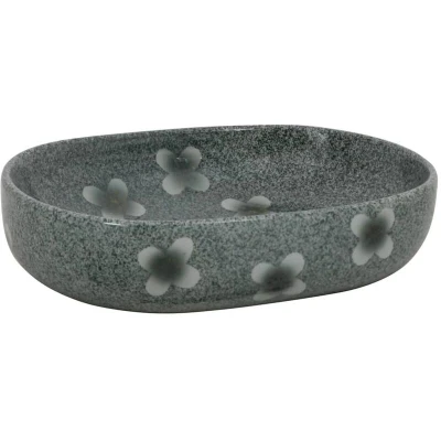 Image of vidaXL Countertop Basin Blue Oval 59x40x14 cm Ceramic
