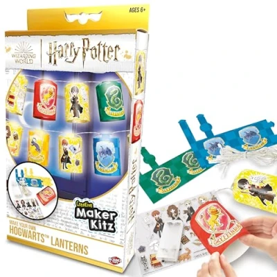 Image of BLADEZ Harry Potter Toyz Make Your Own Lantern Set Gifts with LED Lights &amp; Stickers Creative Customisable Craft Kit Perfect for Fans Magical Room Décor