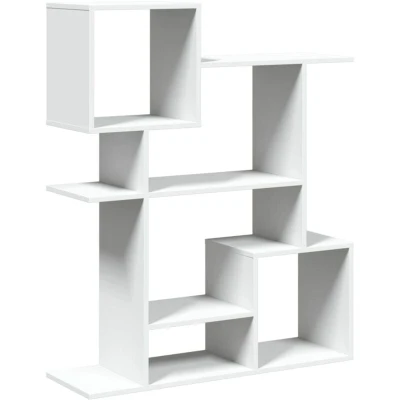 Image of vidaXL Room Divider Bookcase White 92x29x112 cm Engineered Wood