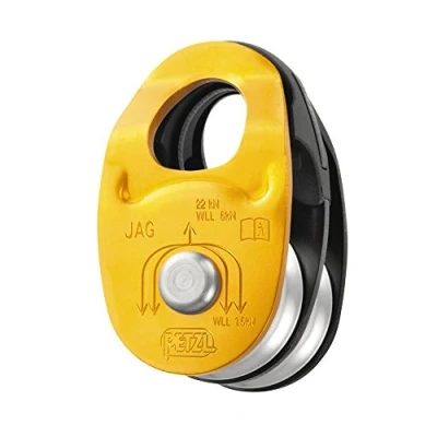 Image of Petzl P45 JAG High Efficiency Double Pulley, gold