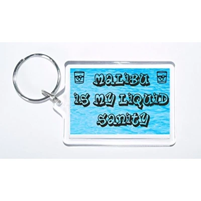 Image of Clare&#039;s Cosmetics Fun Malibu Lover Gift Is My Liquid Sanity Novelty Keyring