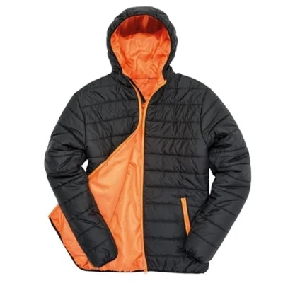 Image of Result R233X Mens Soft Padded Jacket Black/Orange S