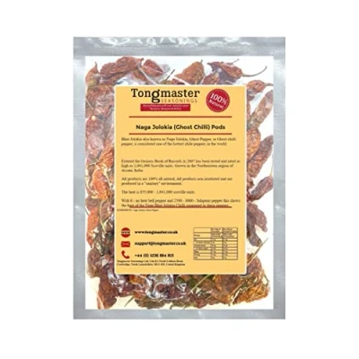Image of Dried Chilli Naga Bhut Jolokia Pods Ghost Pepper 50g