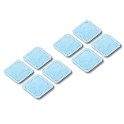Image of Beurer EM59 Electrode Replacement Set, Suitable for the Digital TENS/EMS Device with Heat, Pack of 8 45x45 mm Gel Pads