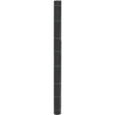 Image of vidaXL Weed Membrane Black 1.5x25 m PP