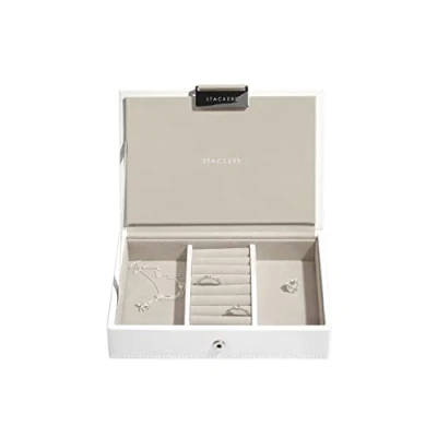 Image of Stackers White Mini Jewellery Box Lid