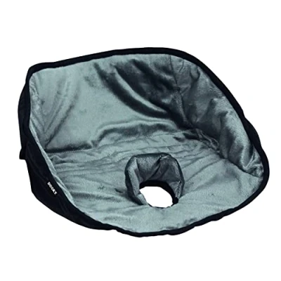 Image of Dooky Car Seat Pee Pee/ Wee Pad, Universal Fit, Waterproof, Washable, Soft Padding for Extra Comfort, 37 x 31 cm, Grey and Black
