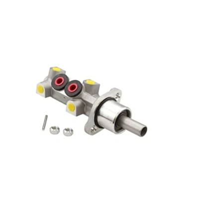 Image of 7D0611019A Master Cylinder HELLA 8AM 355 504 251 25mm Grey Cast Iron M10 x 1 (x4) VOLKSWAGEN: TRANSPORTER 4, 4 Bus