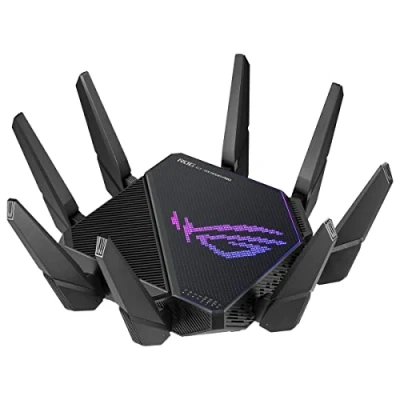 Image of ASUS ROG Rapture GT AX11000 Pro Tri Band WiFi 6 Extendable Gaming Router, 10G &amp; 2.5G Ports, RangeBoost Plus, Triple level Game Acceleration, Subscription free Network Security, AiMesh Compatible