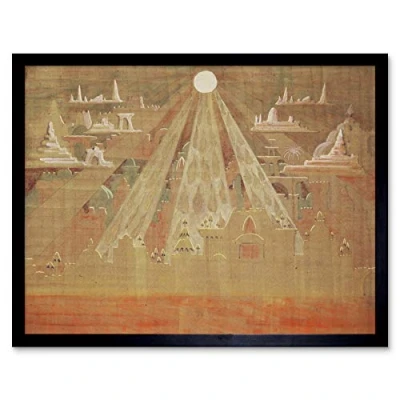 Image of Ciurlionis Scherzo Abstract Symbolism Painting Art Print Framed Poster Wall Decor 12x16 inch