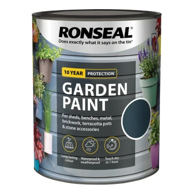 Image of Ronseal Garden Paint, Rainforest Green 250ml