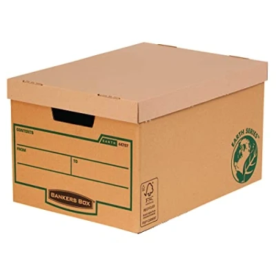 Image of Fellowes R Kive Earth Large Storage Box (FSC), Pack of 10