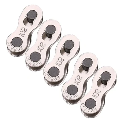 Image of Demeras Bike Chain Links 5 Pairs Heavy Duty Quick Release Mater Link Magic Joint Connector for 8/9/10 Speed (10 Speed)