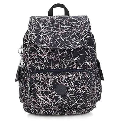 Image of Kipling City Pack S Women&#039;s Backpack Handbag, Multicolour (Navy Stick Print), One Size