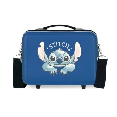 Image of Disney Best of Stitch Children&#039;s Suitcases and Toiletry Bags, Different Sizes, Purple, Blue, Pink, ABS, Expecting, One Size, Bag