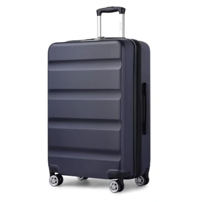 Image of Kono 28 Inch Large Luggage Suitcase TSA Lock Expandable Hard Shell with 4 Dual Spinner Wheels Lightweight &amp; Durable Travel (Navy,75x47.5x29.5cm)