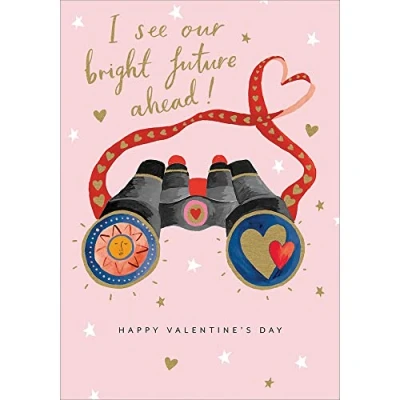 Image of Our Bright Future Ahead Foiled Valentine&#039;s Day Card Valentines Greeting Cards 483110