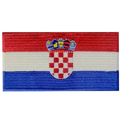 Image of Croatia Flag Embroidered Patch Croatian Iron On Sew National Emblem