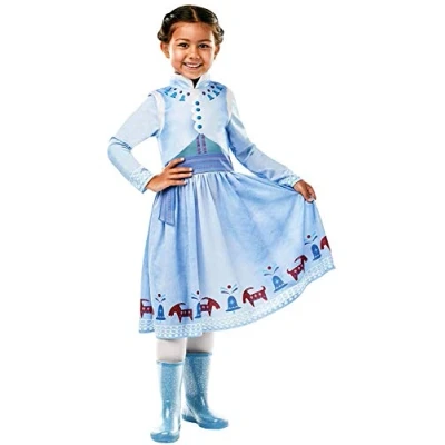 Image of Rubie&#039;s Official Disney Frozen Anna Costume Olaf&#039;s Adventures, Childs Medium 5 6 years, Height 116 cm