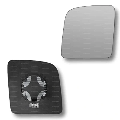 Image of Less4spares Replacement Wing Mirror Glass Left Compatible with Ford Transit Connect 2002 2013 CLIP ON Passnager Near Side N/S Heated Convex