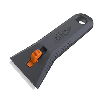 Image of 10591 Manual Utility Scraper, Locking Ceramic Blade, Rust , Finger Friendly, Soft Touch Comfort Grips
