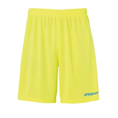 Image of uhlsport Center Basic Shorts Men&#039;s Fluo Yellow/Radar Blue, M