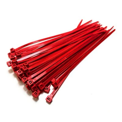 Image of Cable Ties 300mm x 4.8mm Strong Nylon Zip (400, Red)