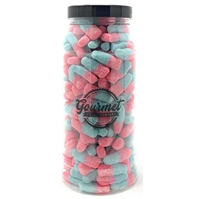 Image of Fizzy Bubblegum Bottles Retro Sweet Shop Jar by The Gourmet Company