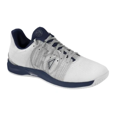 Image of Kempa Unisex Attack One 2.0 Game Changer Handball Shoes Trainers, White Navy, 8.5 UK