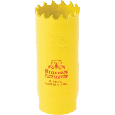 Image of Starrett Fastcut Bi Metal Holesaw 22mm
