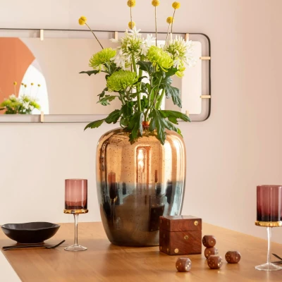 Image of KARE decorative vase Lizy Shine Multi, height 41 cm, handmade glass