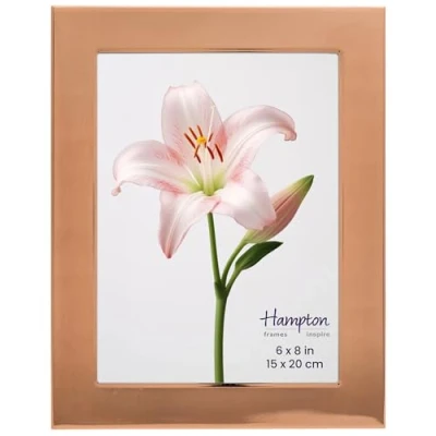 Image of Inspire By Hampton COBURN 6x8 (15x20cm) Copper Picture Photo Frame Glass